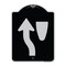 Signmission Traffic Keep Left Symbol Heavy-Gauge Aluminum Architectural Sign, 24" x 18", BS-1824-22790 A-DES-BS-1824-22790 - alternate 1